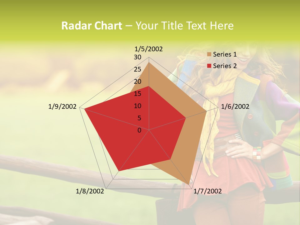 Girl Female Cute PowerPoint Template