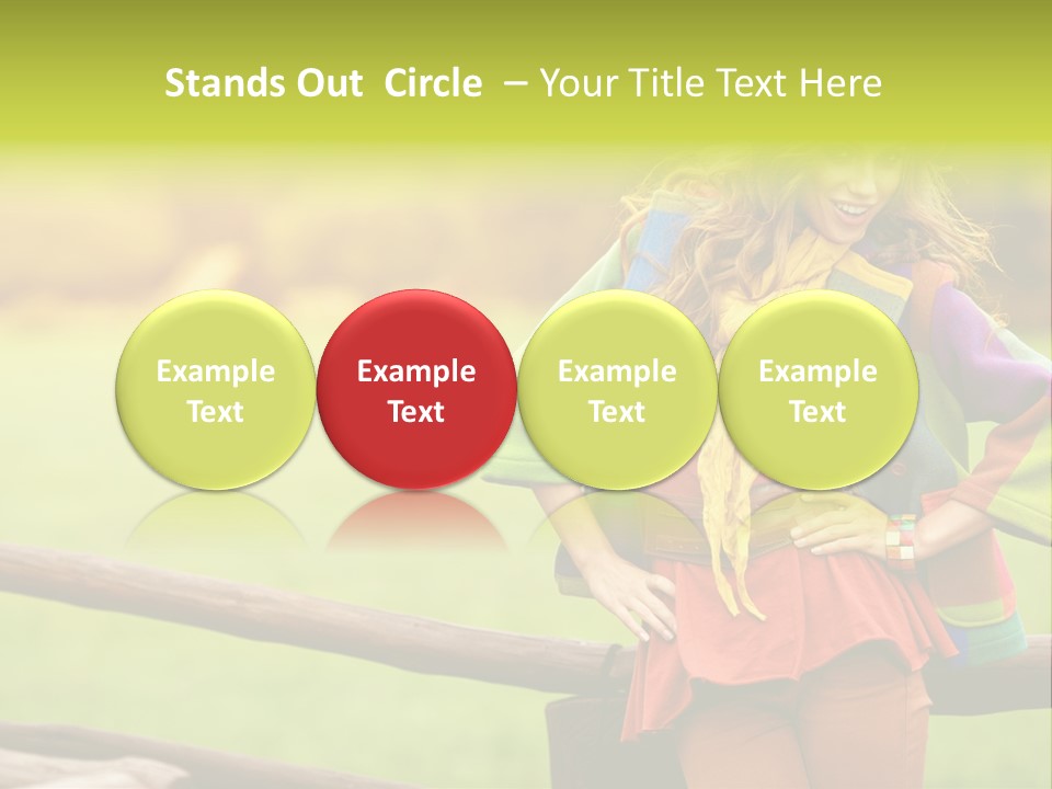 Girl Female Cute PowerPoint Template