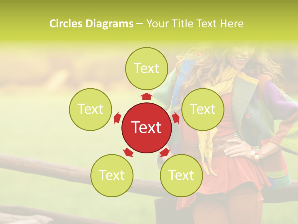 Girl Female Cute PowerPoint Template