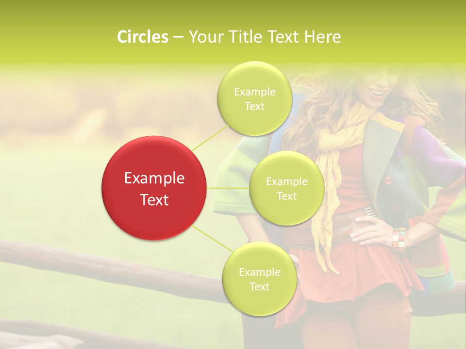 Girl Female Cute PowerPoint Template