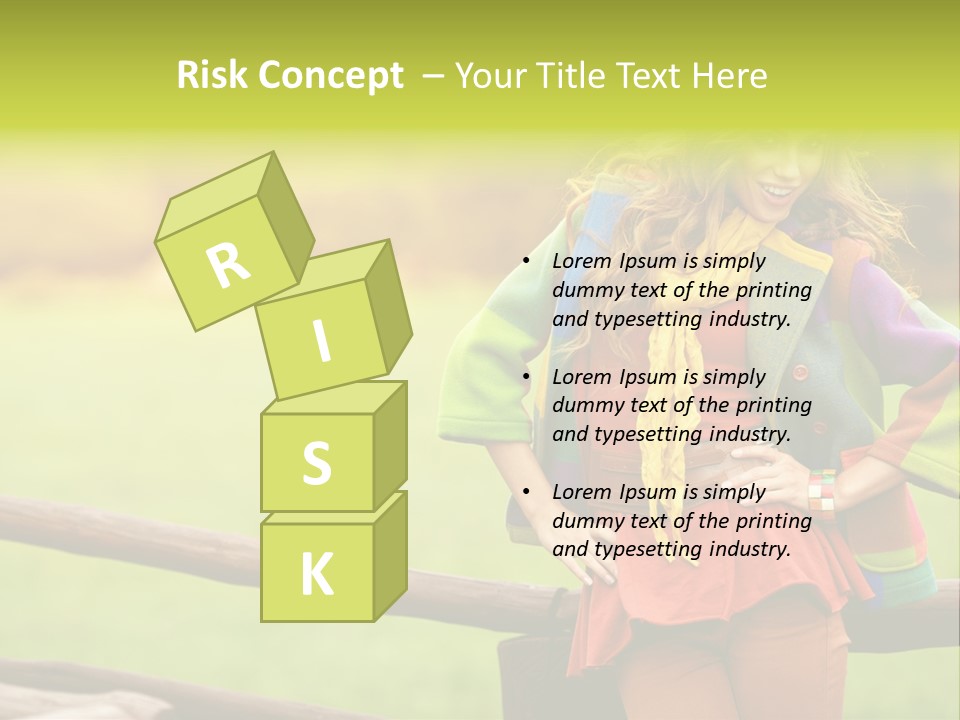 Girl Female Cute PowerPoint Template