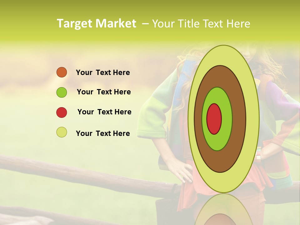 Girl Female Cute PowerPoint Template