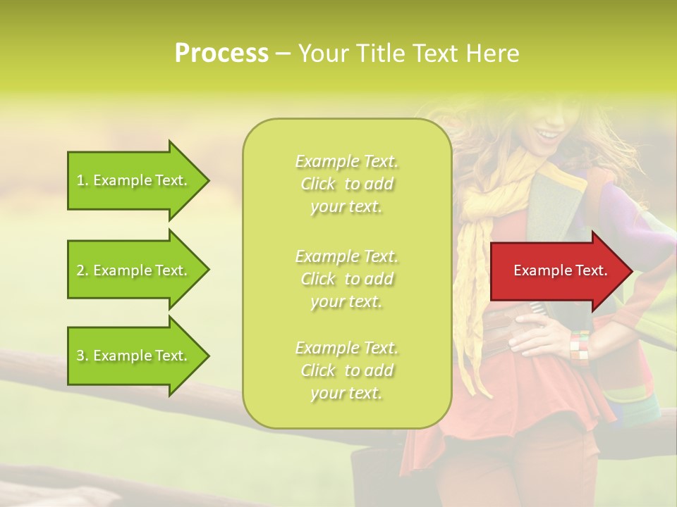 Girl Female Cute PowerPoint Template