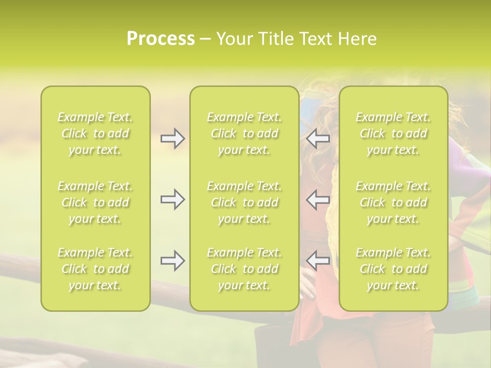 Girl Female Cute PowerPoint Template