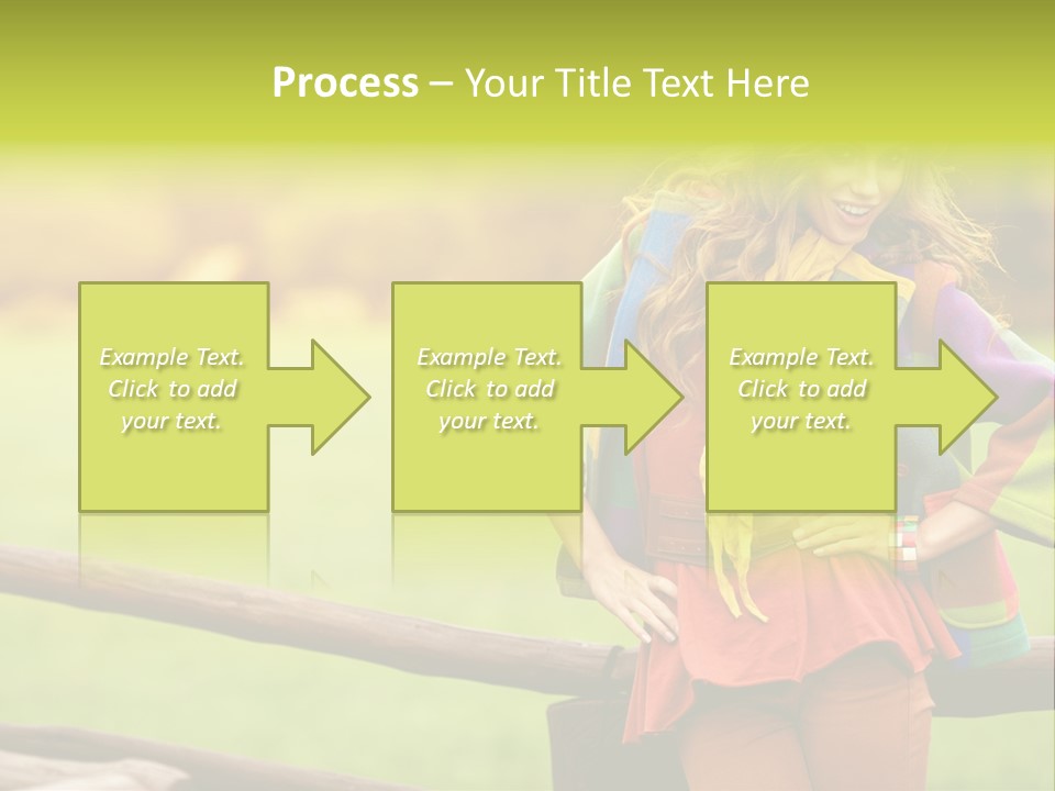 Girl Female Cute PowerPoint Template