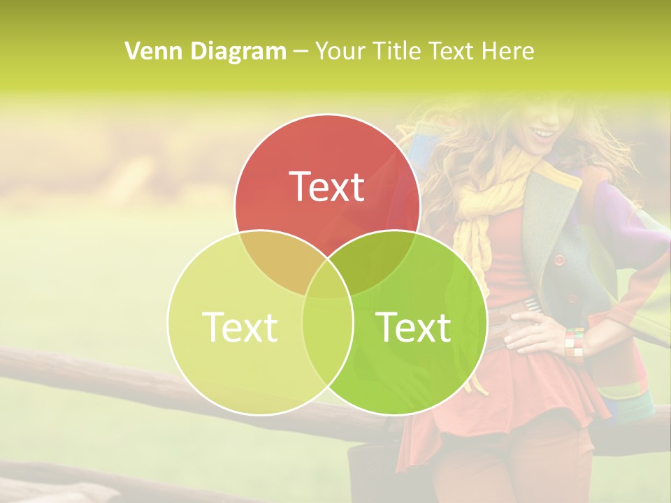 Girl Female Cute PowerPoint Template