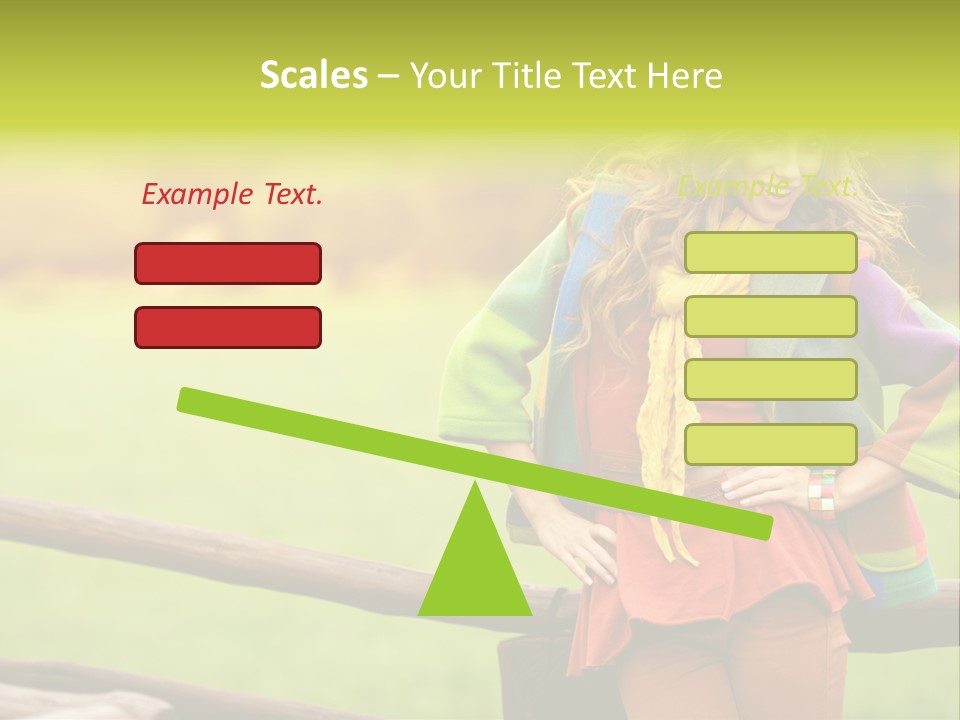 Girl Female Cute PowerPoint Template