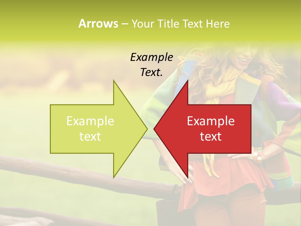 Girl Female Cute PowerPoint Template