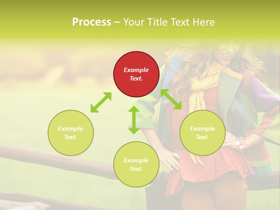 Girl Female Cute PowerPoint Template