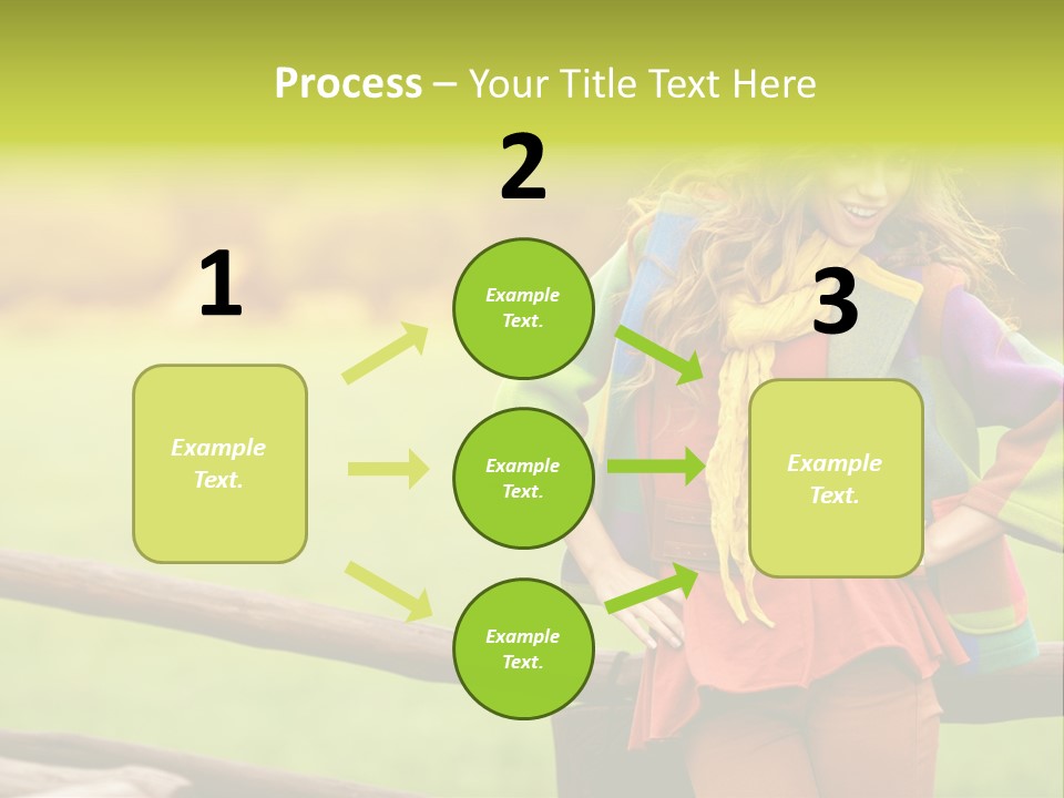 Girl Female Cute PowerPoint Template