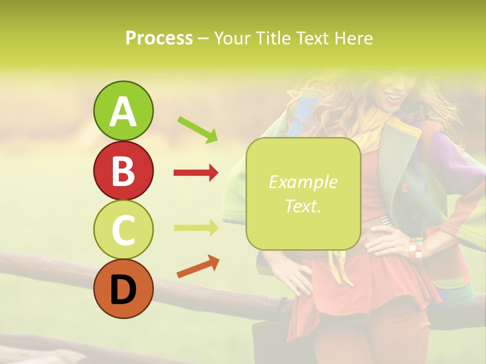 Girl Female Cute PowerPoint Template