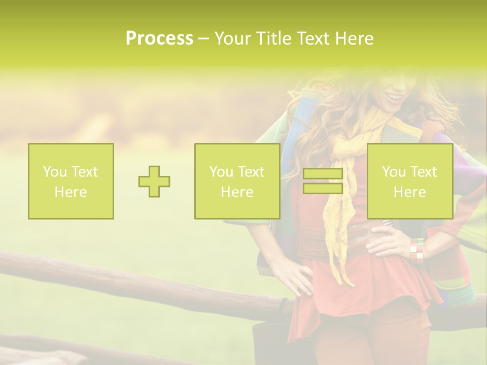 Girl Female Cute PowerPoint Template