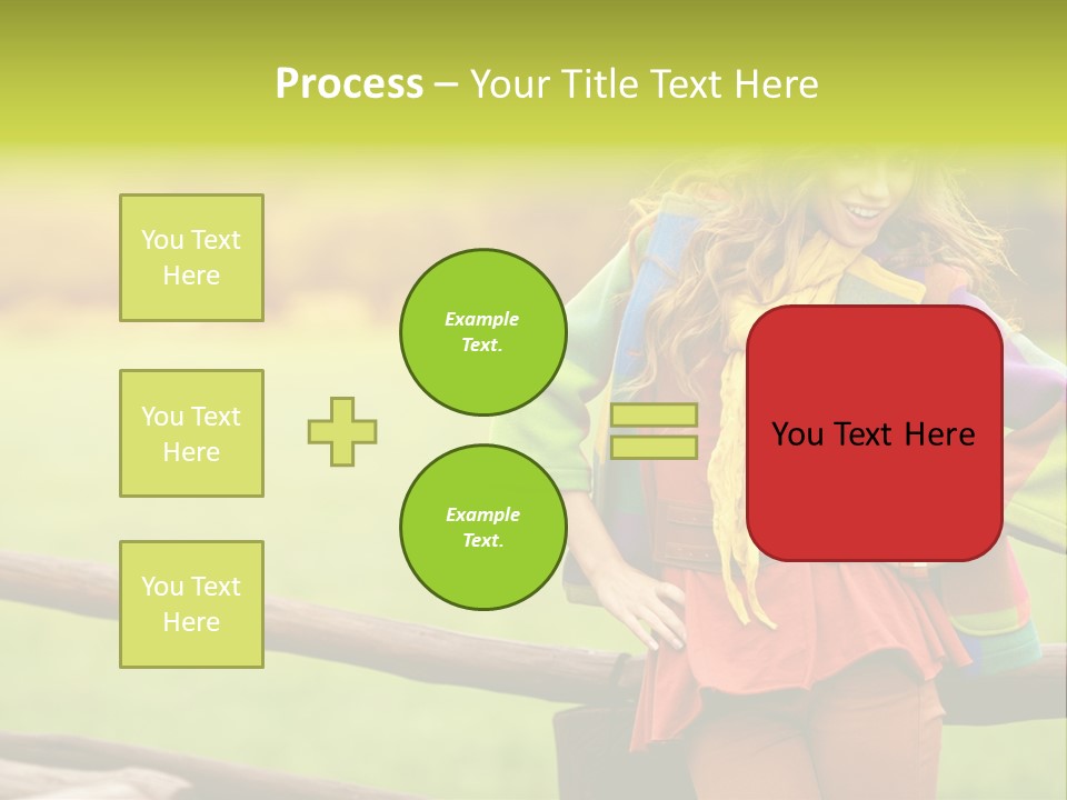 Girl Female Cute PowerPoint Template