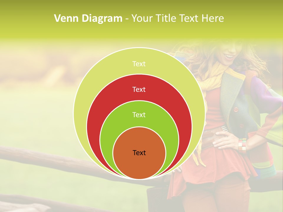 Girl Female Cute PowerPoint Template