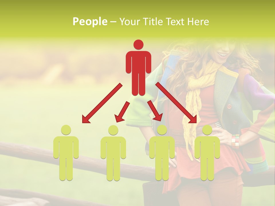 Girl Female Cute PowerPoint Template