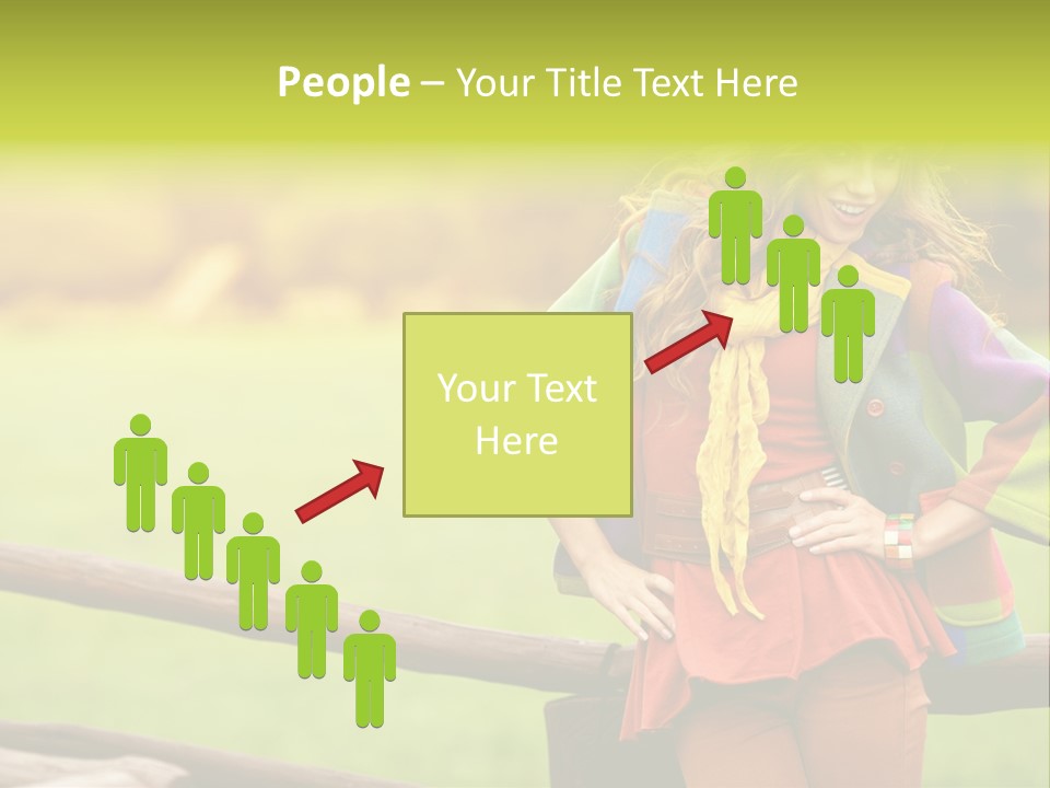 Girl Female Cute PowerPoint Template