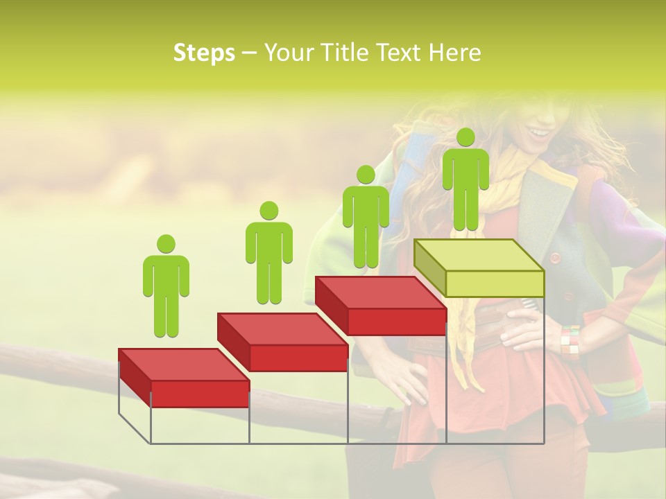 Girl Female Cute PowerPoint Template