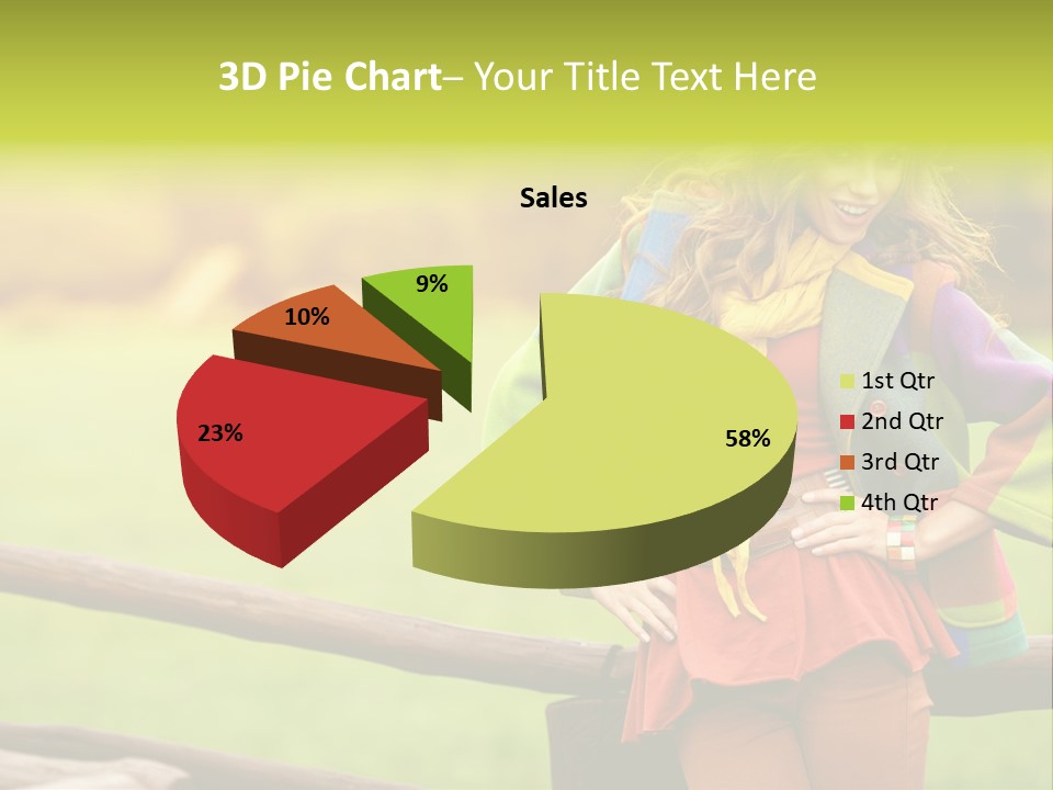 Girl Female Cute PowerPoint Template