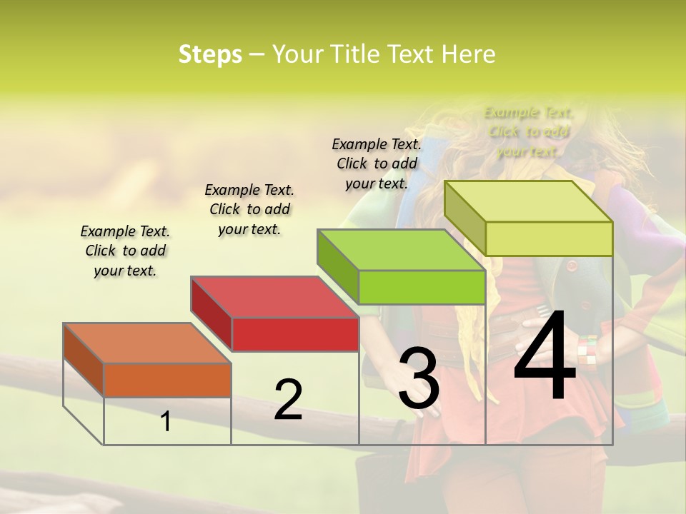 Girl Female Cute PowerPoint Template