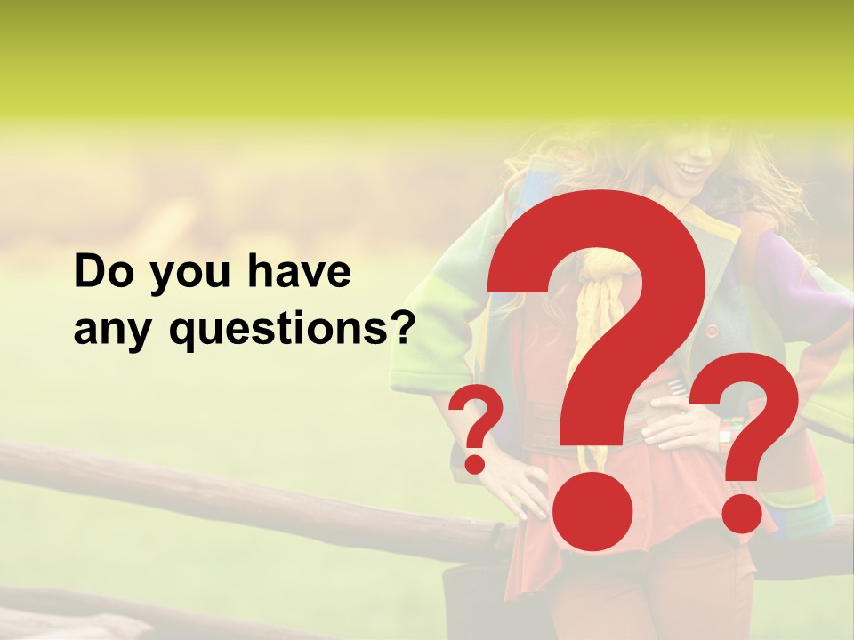 Girl Female Cute PowerPoint Template