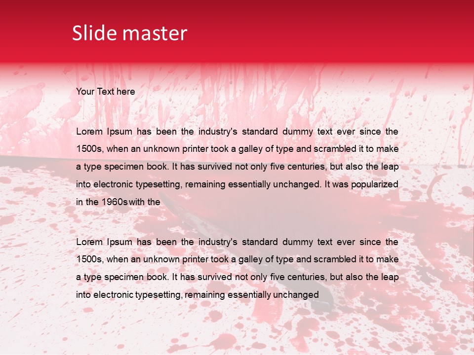 Hurt Trace Blade PowerPoint Template