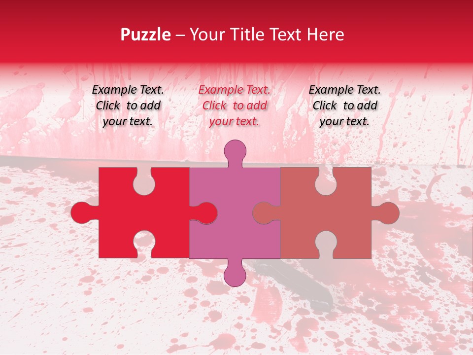 Hurt Trace Blade PowerPoint Template