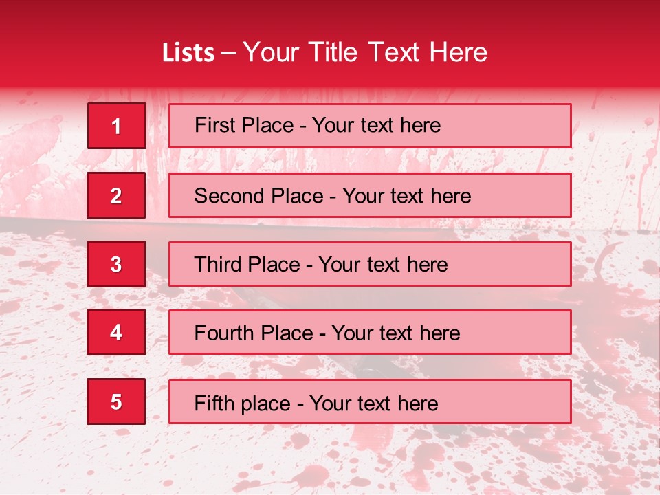 Hurt Trace Blade PowerPoint Template