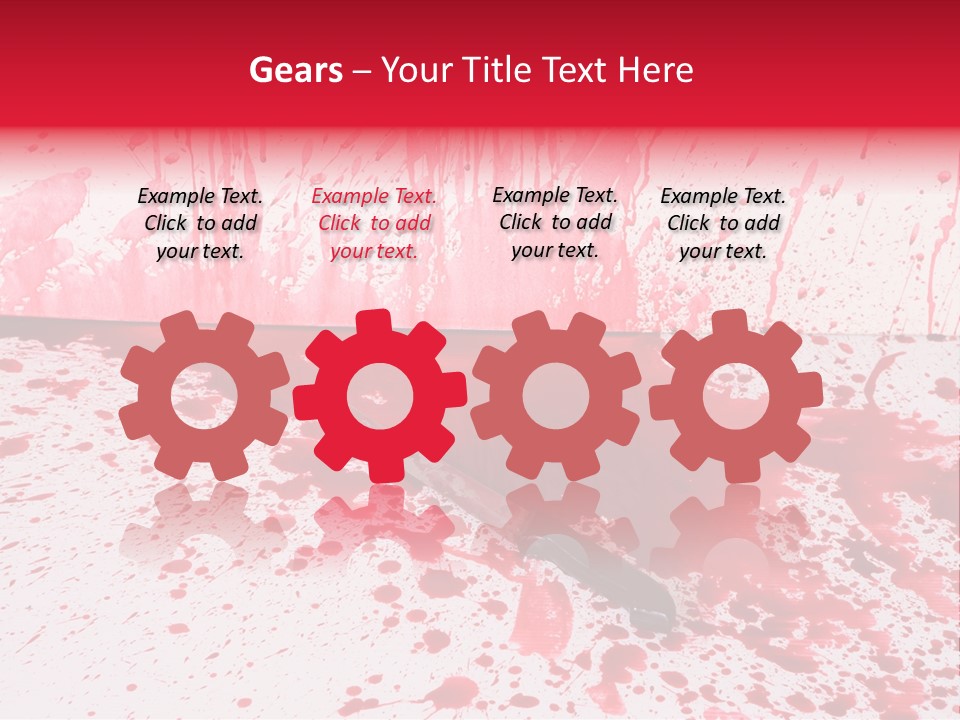 Hurt Trace Blade PowerPoint Template