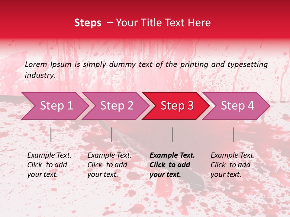 Hurt Trace Blade PowerPoint Template