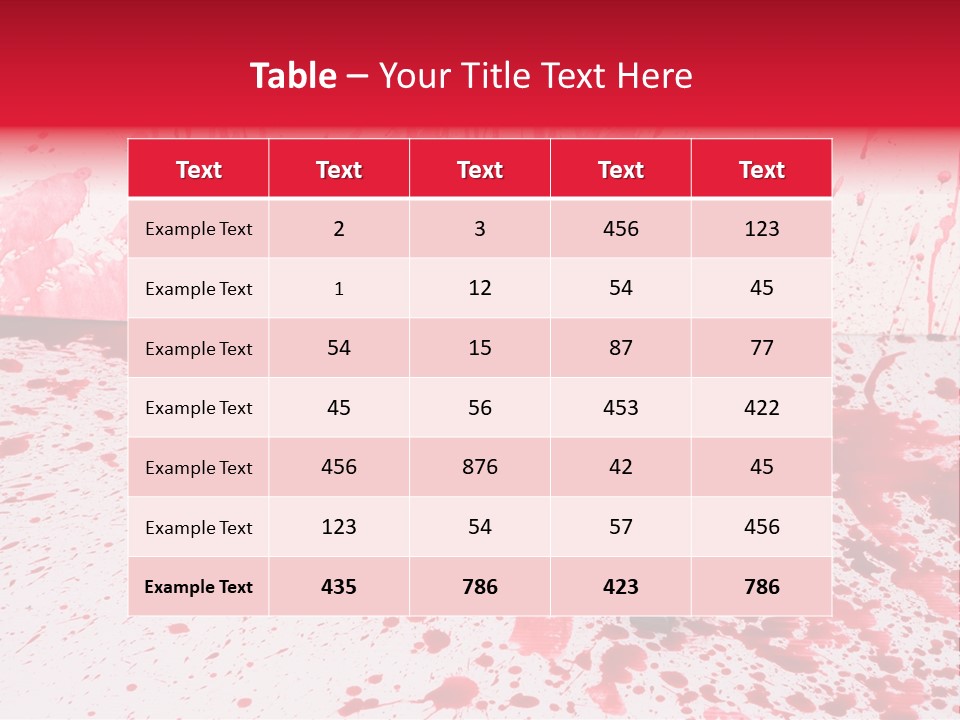 Hurt Trace Blade PowerPoint Template