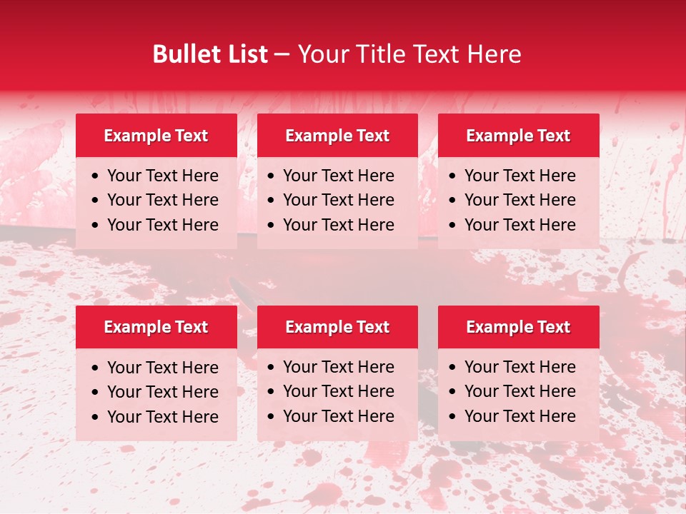 Hurt Trace Blade PowerPoint Template