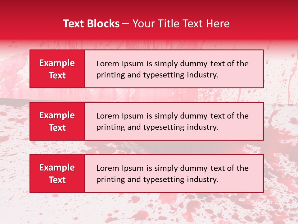 Hurt Trace Blade PowerPoint Template