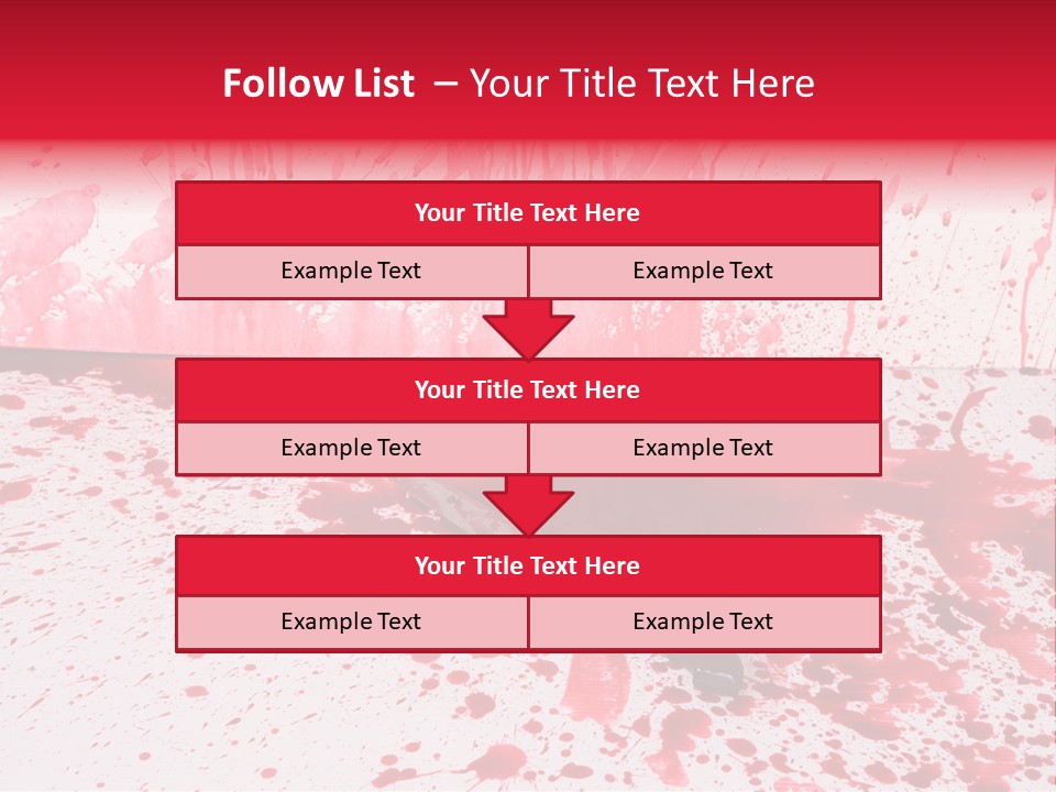 Hurt Trace Blade PowerPoint Template
