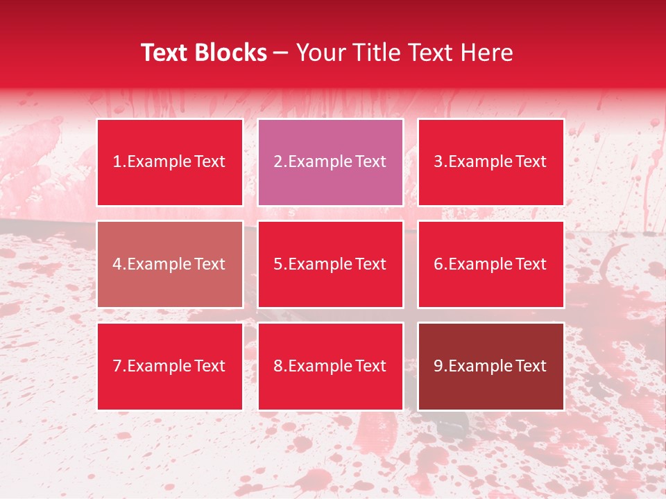 Hurt Trace Blade PowerPoint Template