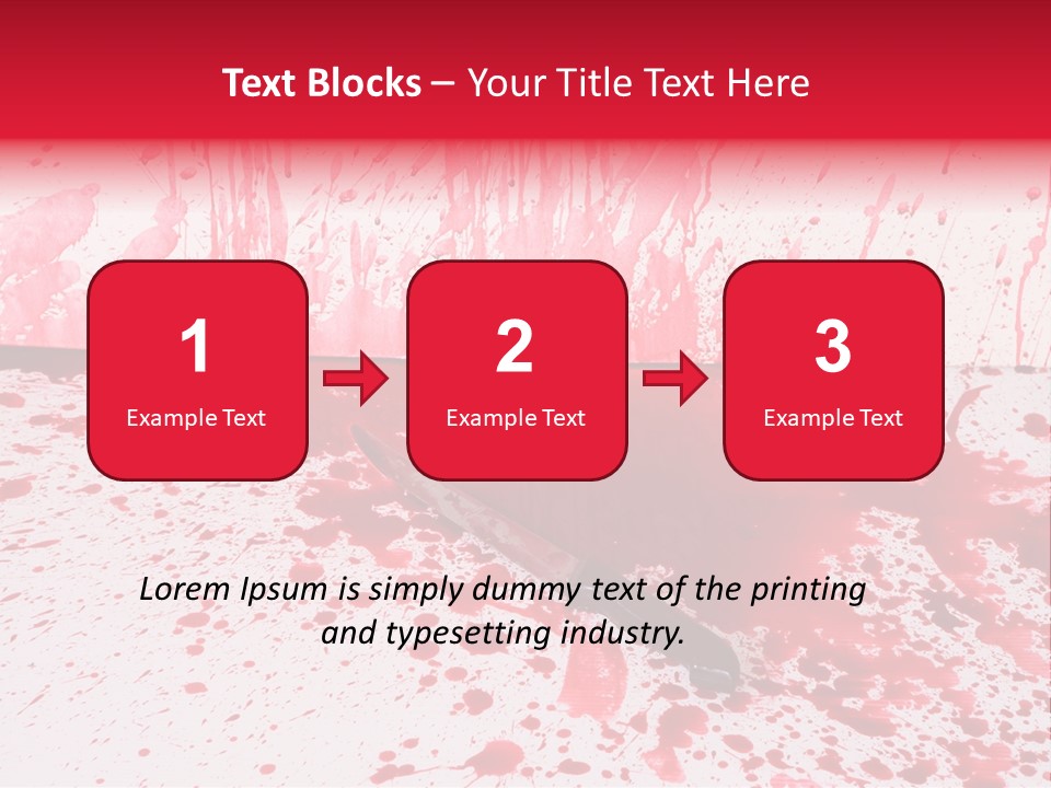 Hurt Trace Blade PowerPoint Template