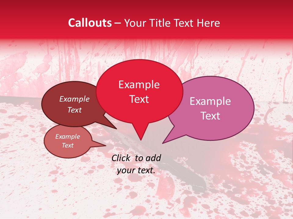 Hurt Trace Blade PowerPoint Template