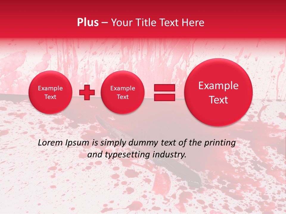 Hurt Trace Blade PowerPoint Template