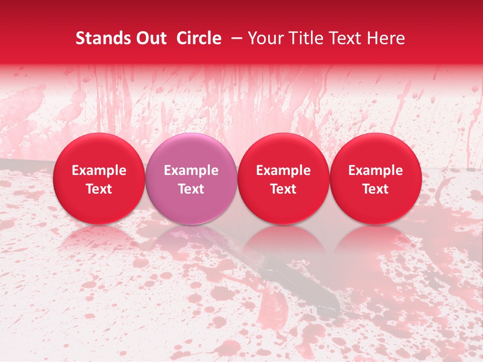 Hurt Trace Blade PowerPoint Template
