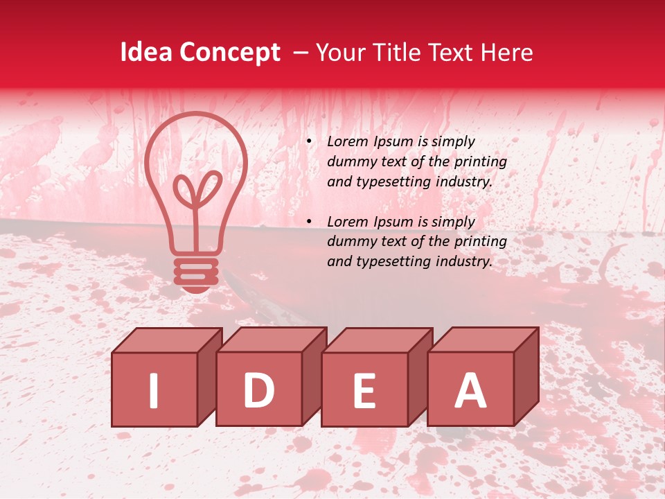 Hurt Trace Blade PowerPoint Template