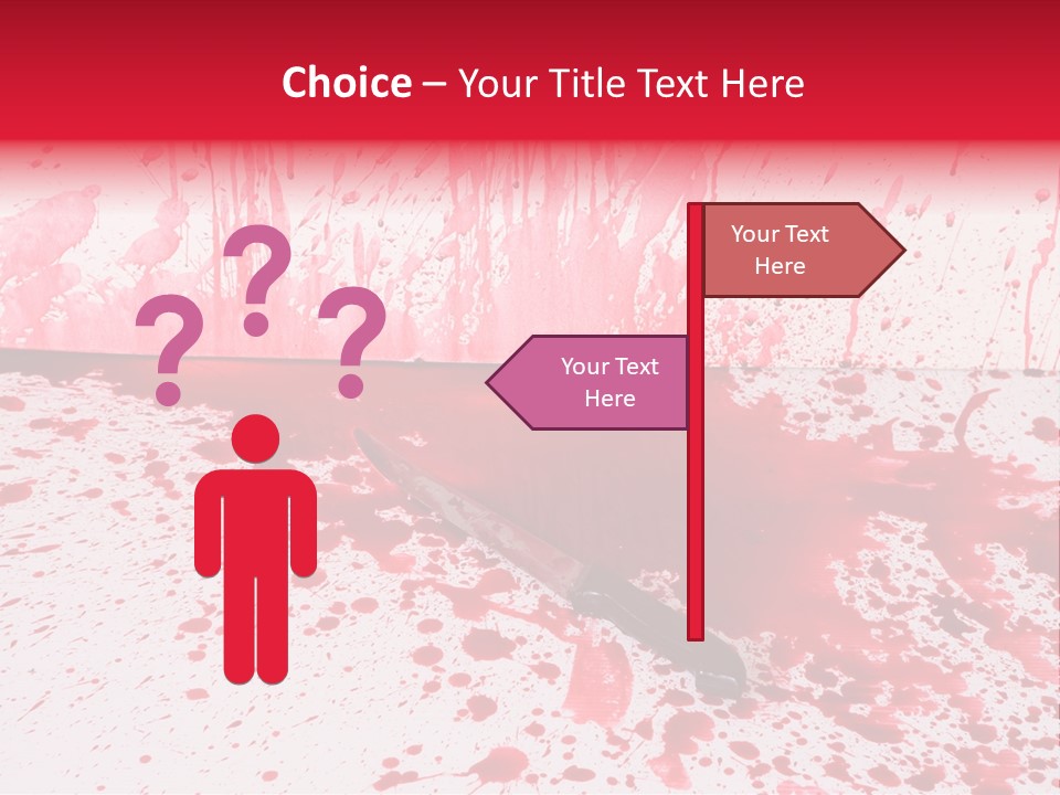 Hurt Trace Blade PowerPoint Template