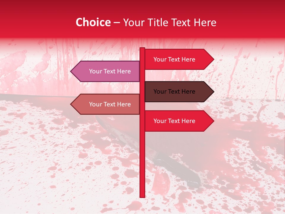 Hurt Trace Blade PowerPoint Template