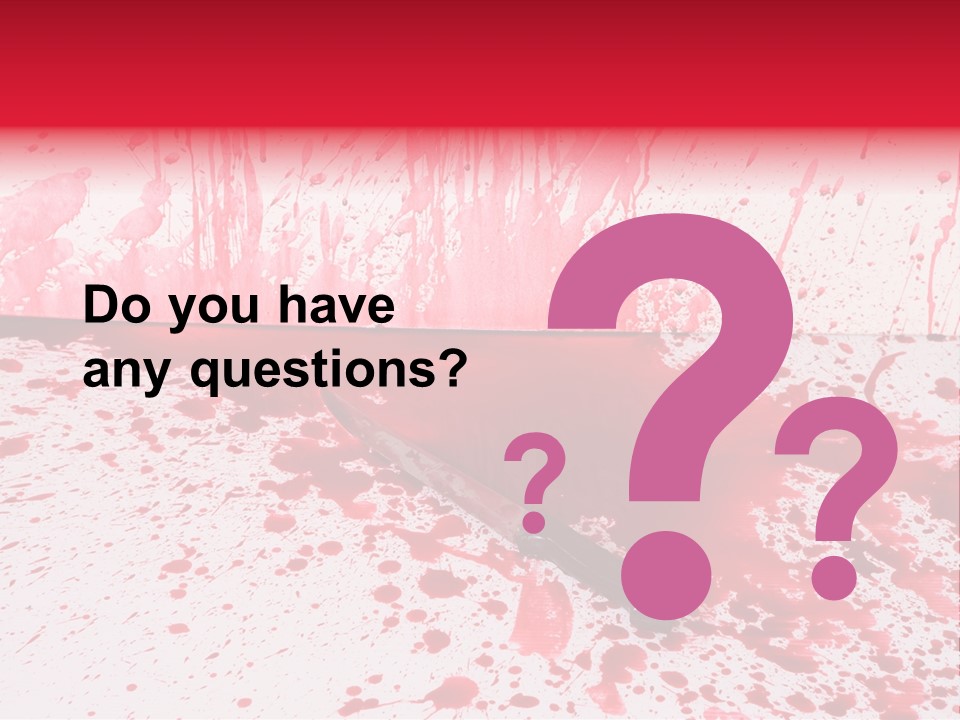 Hurt Trace Blade PowerPoint Template