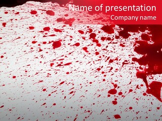 Black Drip Ink PowerPoint Template