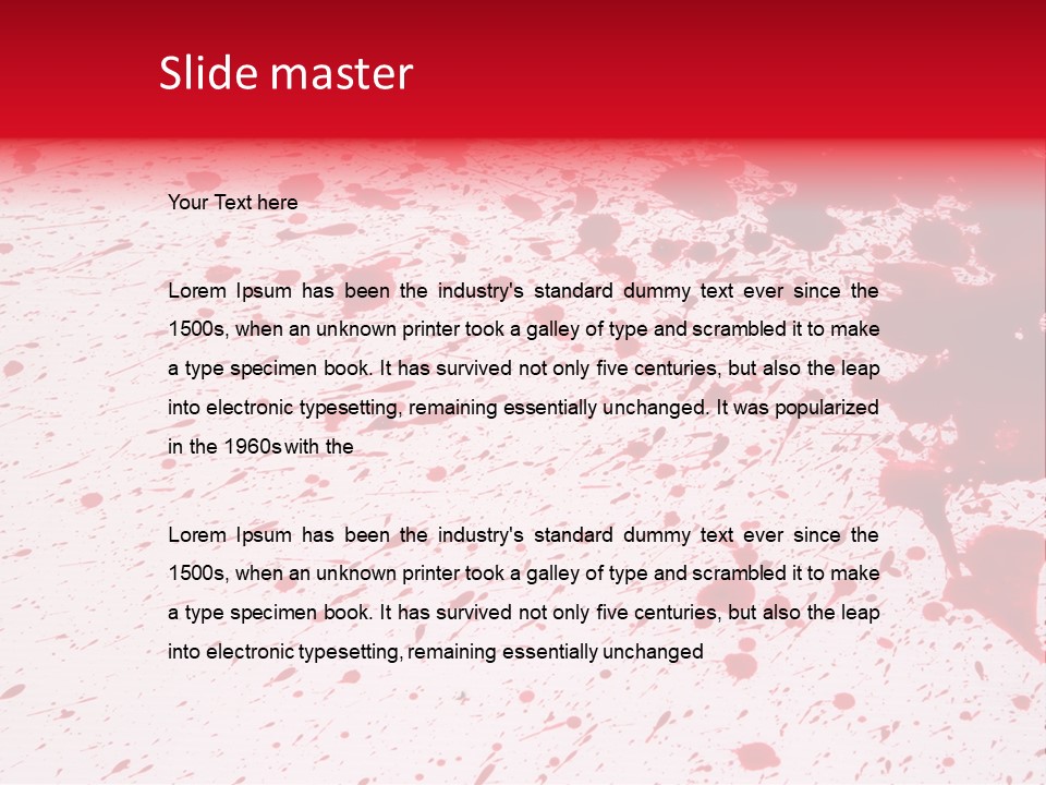 Black Drip Ink PowerPoint Template