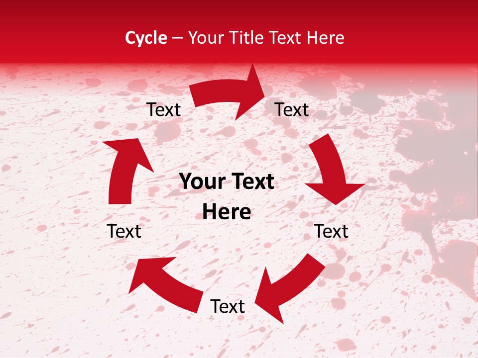 Black Drip Ink PowerPoint Template