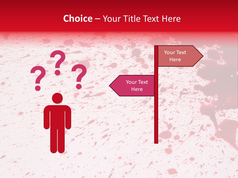 Black Drip Ink PowerPoint Template