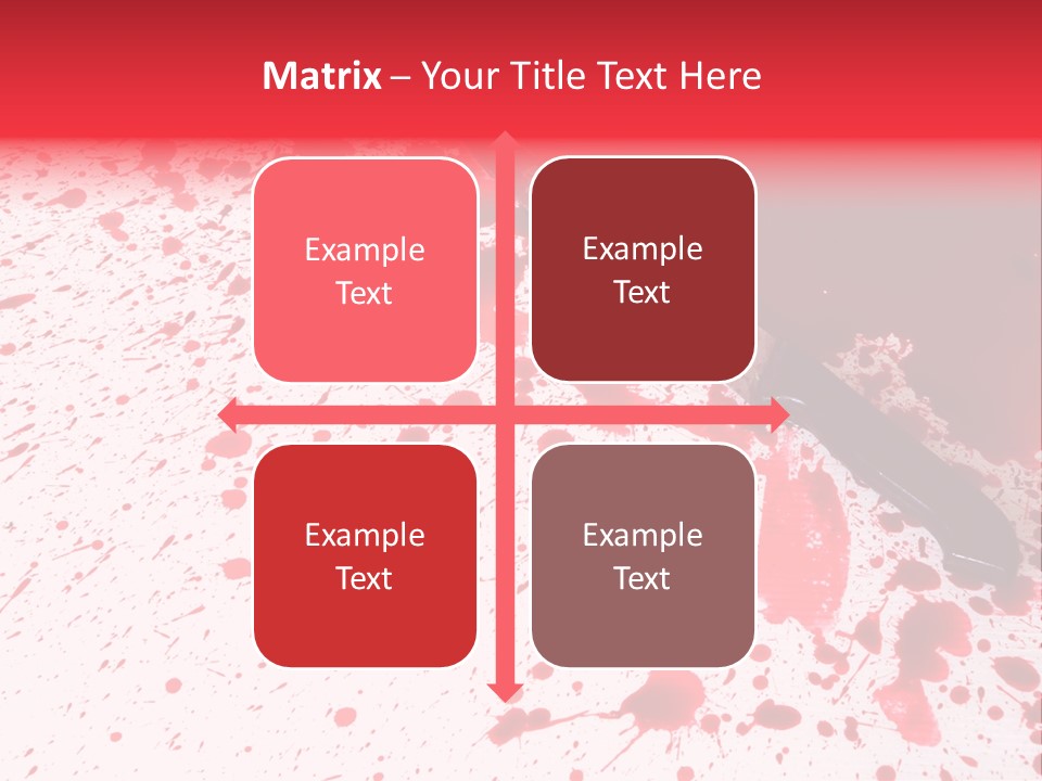 Psycho Blade Kill PowerPoint Template