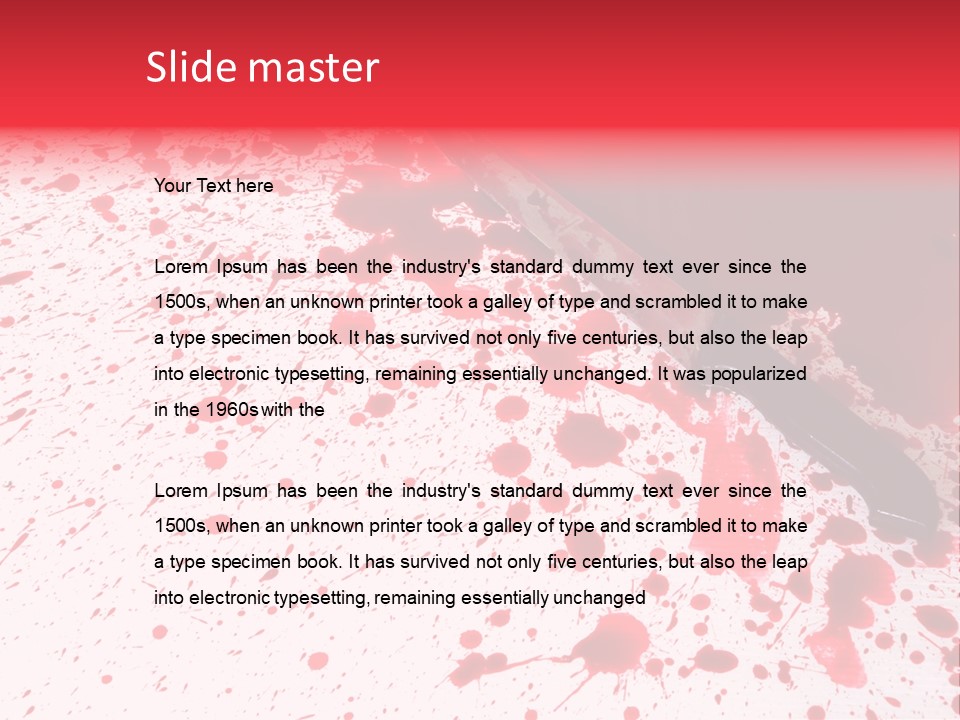 Psycho Blade Kill PowerPoint Template