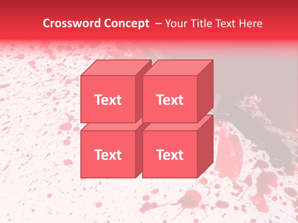 Psycho Blade Kill PowerPoint Template