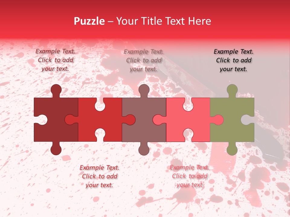 Psycho Blade Kill PowerPoint Template